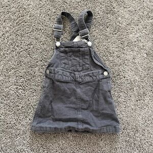 H&M Gray Corduroy Overall Dress for Kids